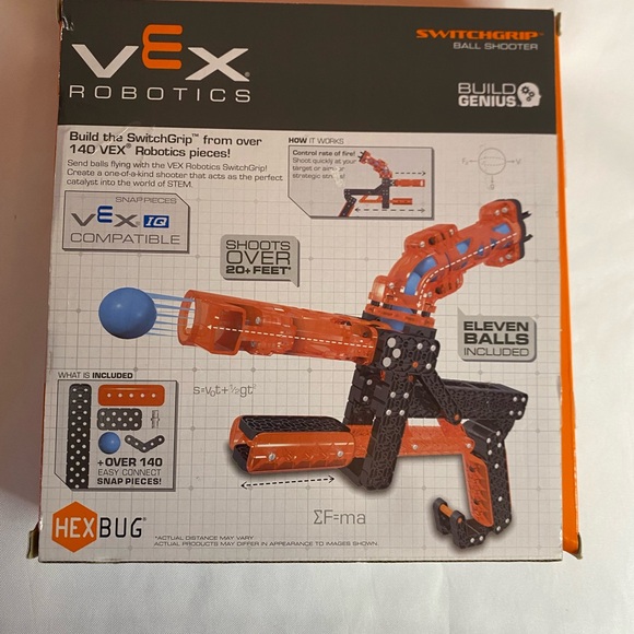 Hex Bug VEX robotics ages 8 to 14 switch grip ball shooter new in box - Picture 3 of 7